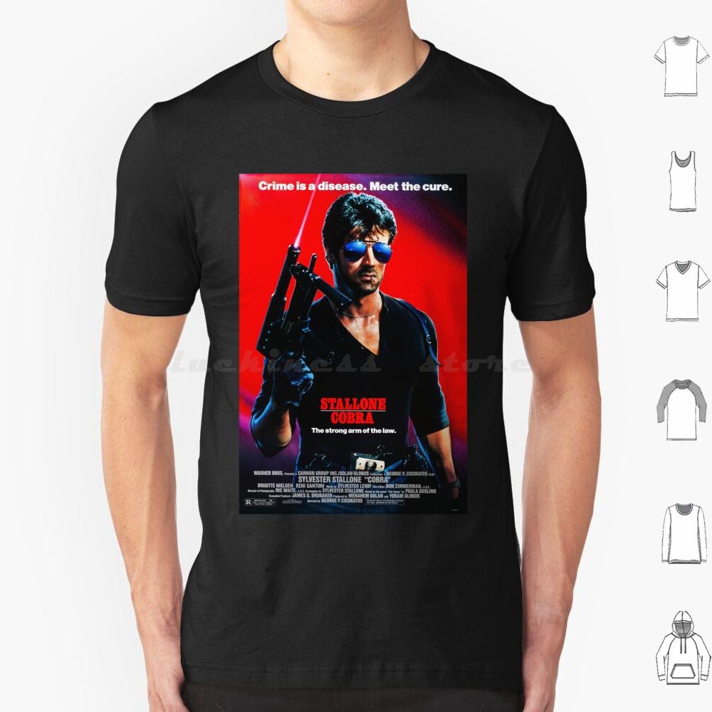 Poster T-Shirt Männer Frauen Kinder 6XL Action Boxen Cops Polizei Sylvester 90er 80er Filme Filme Vibes Cool Japanisch