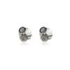 French Elegant Rose Super Flash Crystal Pearl Stud Earrings Women'S Fashion Earrings Light Luxury High-End Earrings Ear Jewelry