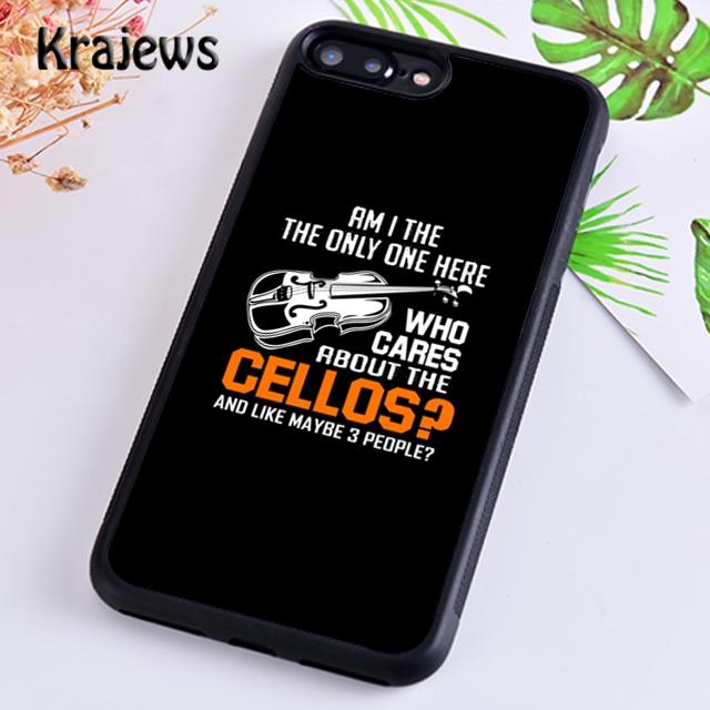 Krajews Violinist Musical Instrument Violin Phone Case For IPhone 18 17 Air 16 15 14 Plus 11 12 13 Pro Max Coque Fundas
