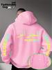 Men's Algeria ALGERIE Arabic Text Sports Hoodie Gradient Letter Print Black Oversized Pullover Streetwear Sweatshirt Autumn