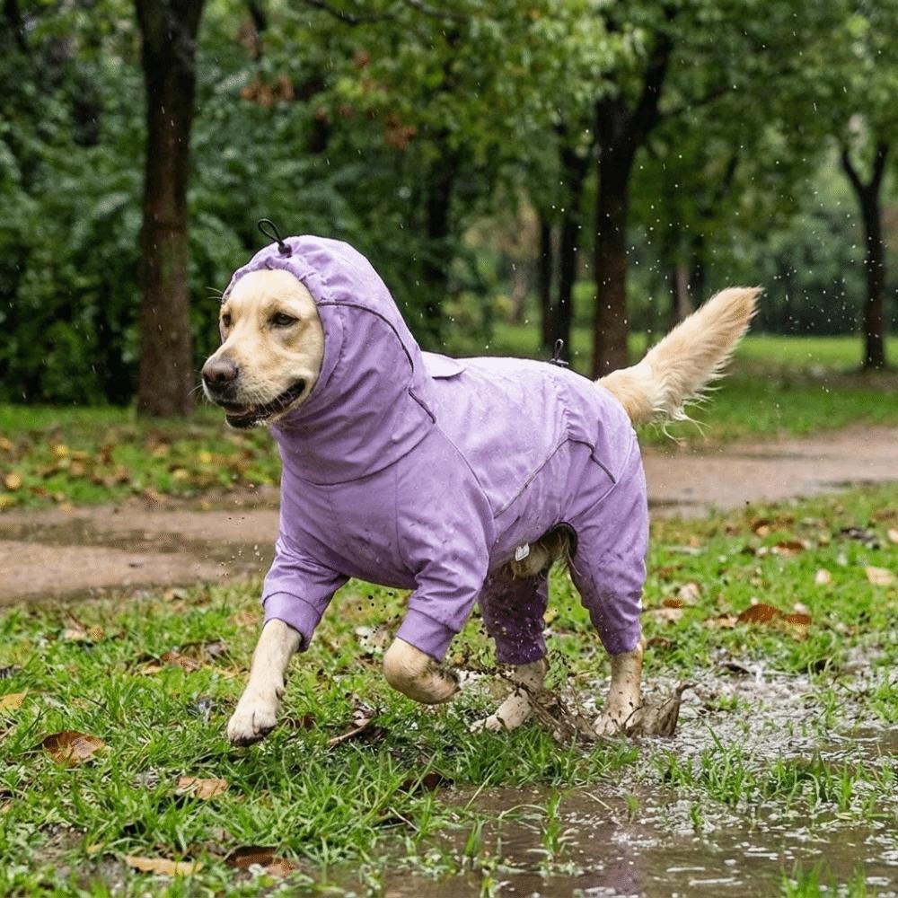 Waterproof Pet Waterproof Clothes Breathable Dog Rain Jacket Dog Four Legged Assault Suit  Camping