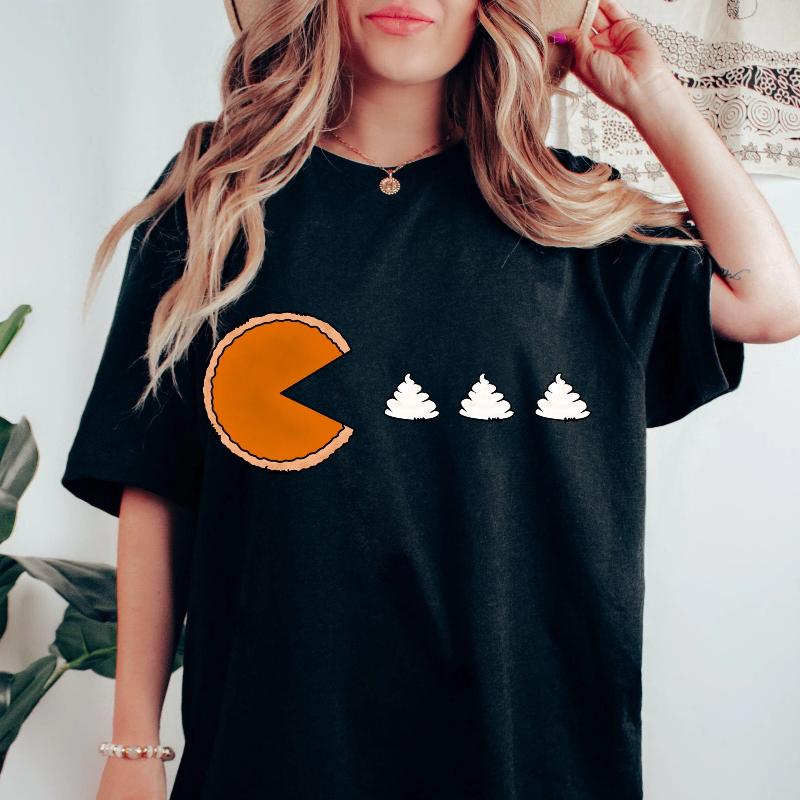 Pumpkin Pie Fall Women T Shirts Sweatshirt Cotton Tops