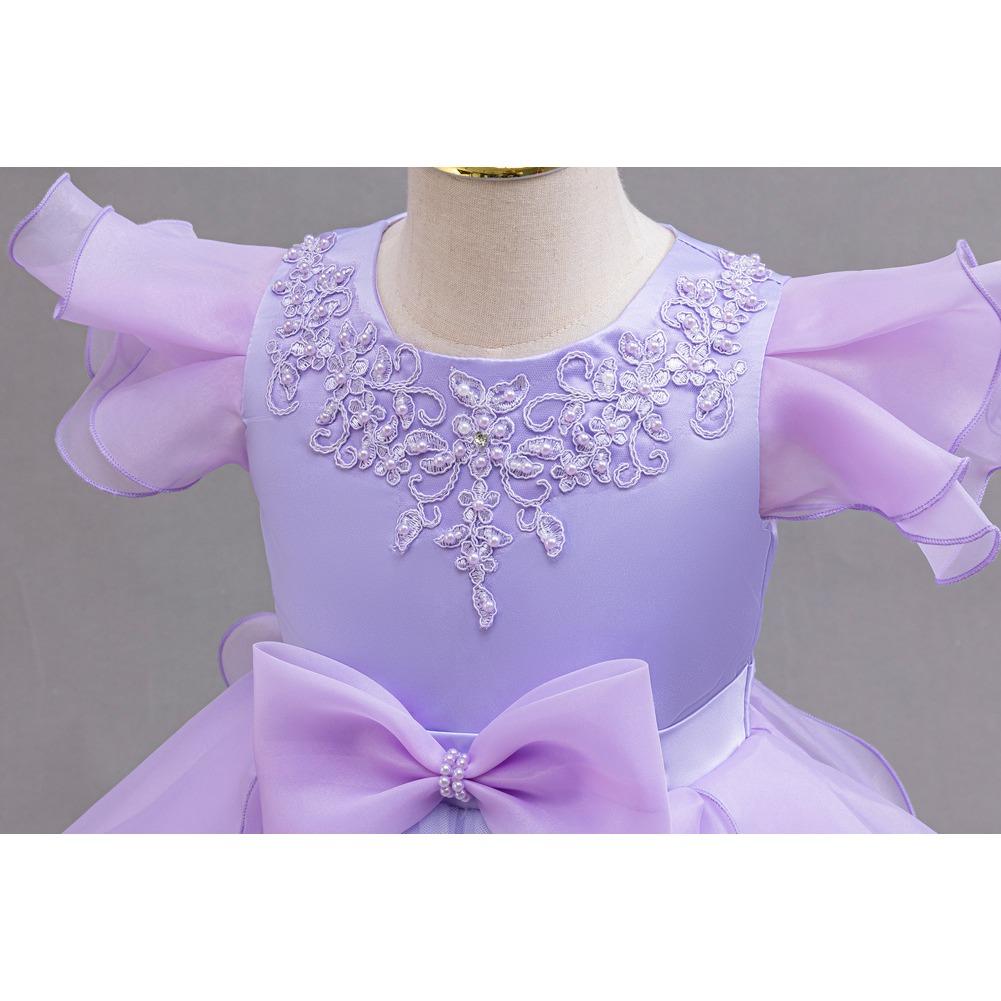 Christmas Models Children's Dresses Fluffy Middle and Large Children's Performance Dresses Dresses 368 Children's Princess Dresses Mesh Dresses