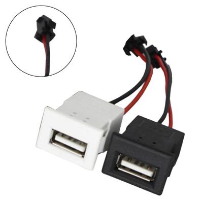 מחבר שקע טעינה USB נקבה עם קצוות כבלים, מחבר חשמל USB לשקע מטען