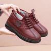 Winter new non-slip one-pedal comfortable casual women's shoes fleece snow boots thickened women's shoes medium old mother shoes