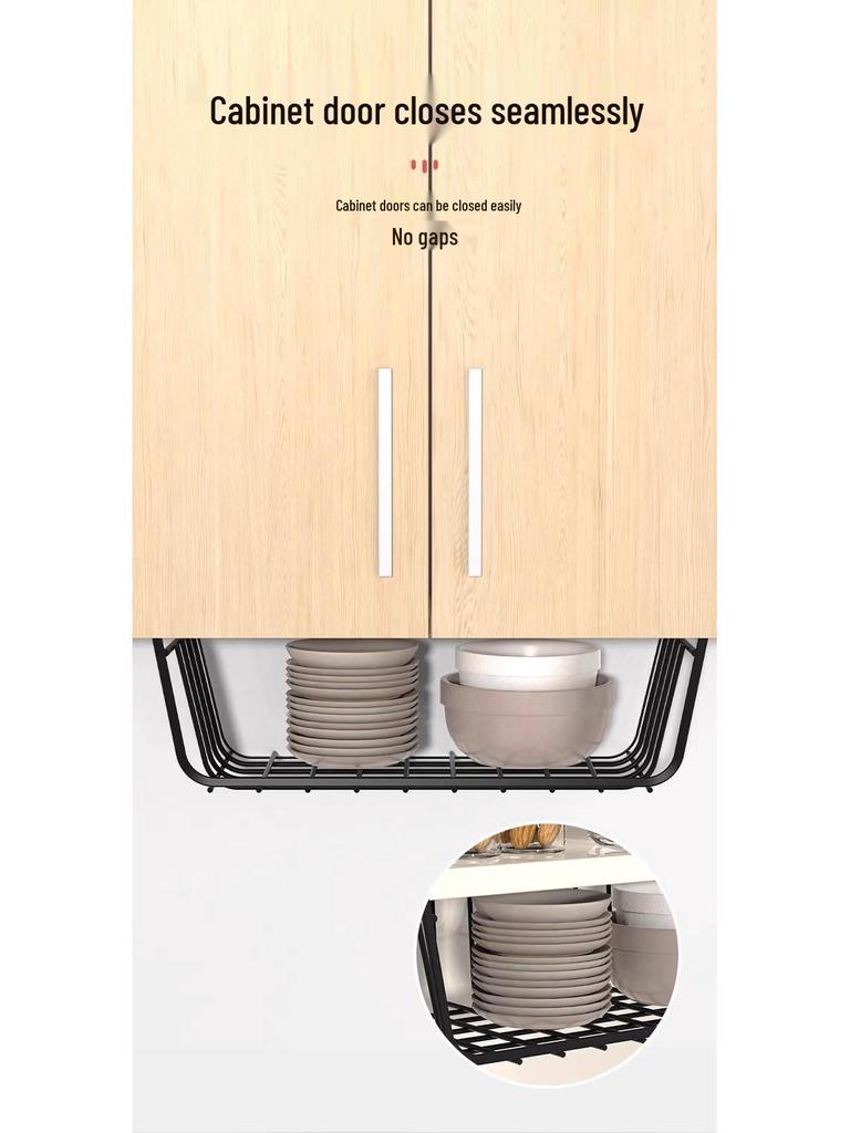 Under-Desk Hanging Storage Shelf for Dormitories