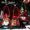 Christmas Gift Bag Santa Claus Backpack Bag Large Knitted High-end Doll Stereo Candy Bag Christmas Decoration