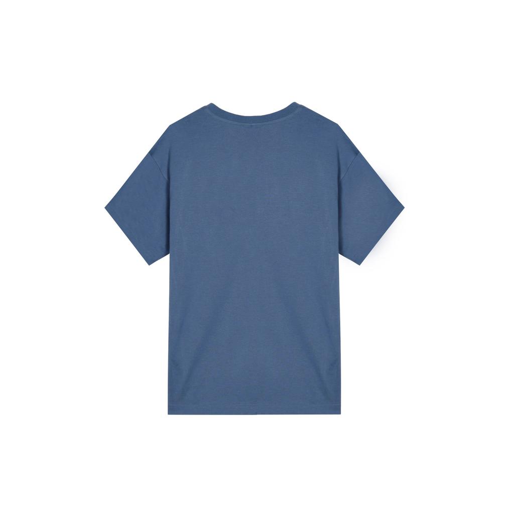 Nike Sportswear Solid Color Logo Crew Neck T-Shirt Men Tops Mystic-Deep-Sea-Blue DM6586-410