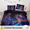 3pcs Dark Purpple Bedding Set Dragon 3D Printed Soft Comfultable Duvet Cover King Queen Twin Single Size Bithday Gift Room Decor