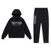 Streetwear Hooded Sweatshirt Set Loose Fit Embroidery Winter Casual Top Youth