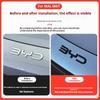 Do BYD Seal 06 DMI Seal 06 EV Modyfikacja Przedniego Godła Samochodu Czarny Wojownik Naklejki na Emblemat Samochodu Stylizacje Logo z Włókna Węglowego