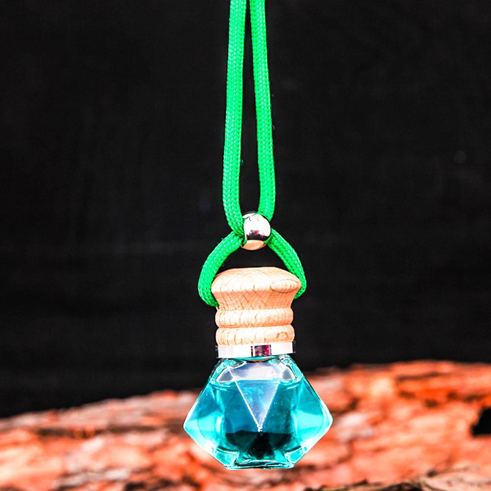 7ml Car Hanging Bottles Perfume Aromatherapy Refillable Air Freshener Diffuser Oil Fragrance Bottle Vehicle Auto Sapper Pendant