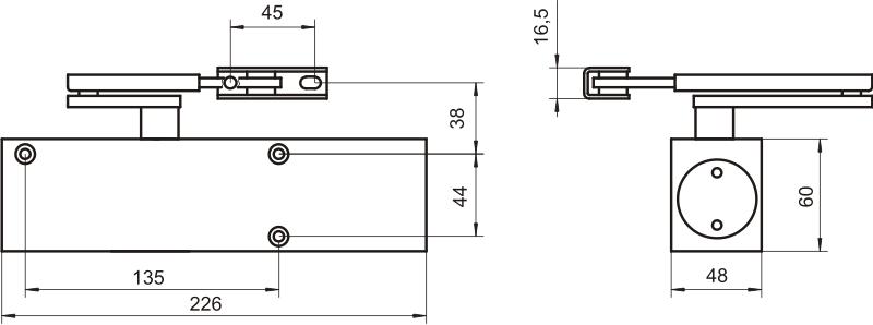 DOOR CLOSER STS-2000 WHITE - MP GEZ 2000B