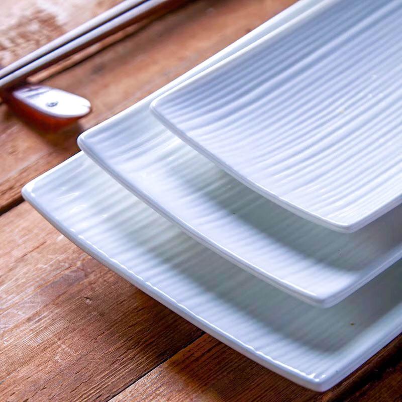 Japanese Ceramic Rectangular Sushi Plate