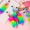 36pcs 0.7mm Cartoon Astronaut Fur Six-color Ballpoint Pen Multi-color Hand-door Pen Gift Pen Prize Pen Creative Stationery Back To School Season