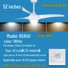 Modern Frequency Conversion Ceiling Fan with Light for Living Room and Bedroom