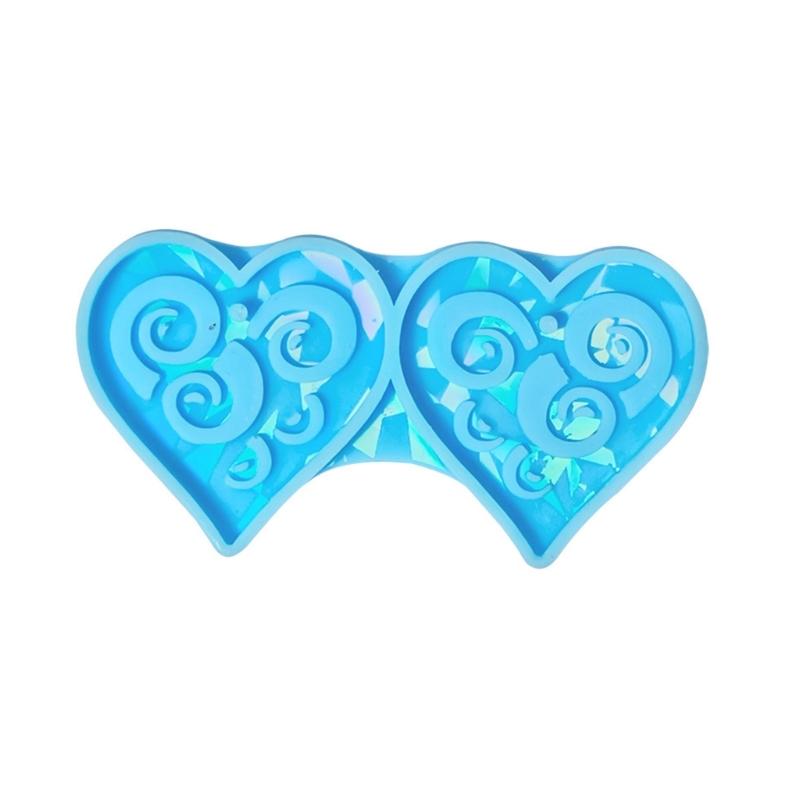 Versatile Resin Casting Mold Necklace Pendant Mold Heart Shape DIY Jewelry Making Molds for Creating Jewelry Keychains