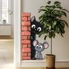 Cute Cat and Mouse Wall Stickers for Kids Room Nursery Kindergarten Decoration
