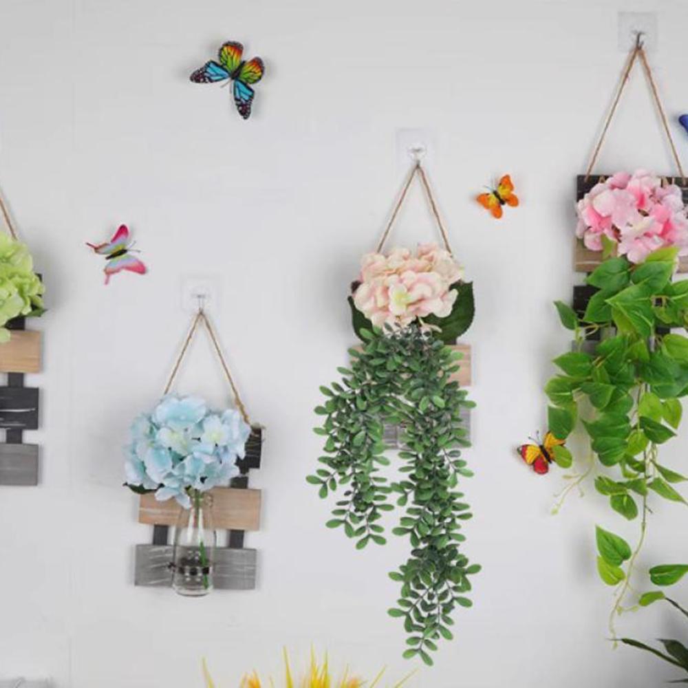 1PC Artificial Hanging Simulated Green Plants, Locust Leaves, Wall-Mounted Vines For Shading And Wall Decoration