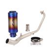 For Zontes ZT125 U1 ZT125 G1 2021 - 2025 Motorcycle Exhaust System Front Link Pipe 51mm Muffler Tail Tips With DB Killer Slip On