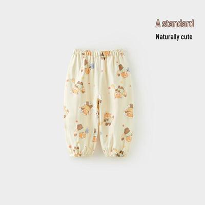 Baby Silk Blend Gauze Anti-Mosquito Summer Pants