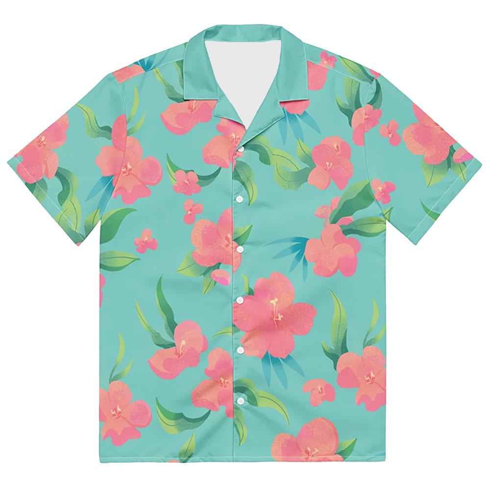 KPop Demon Hunters Abby Saja Boys Button Up Shirt Short Sleeve 3D Print Shirts Men's Beach Hawaiian Island Style Retro Casual Tops