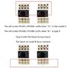 Adaptateur Coude ATX pour Connecteur d'Alimentation GPU Head PCI-E 6 broches 8 broches Demi-tour à 180 Degrés