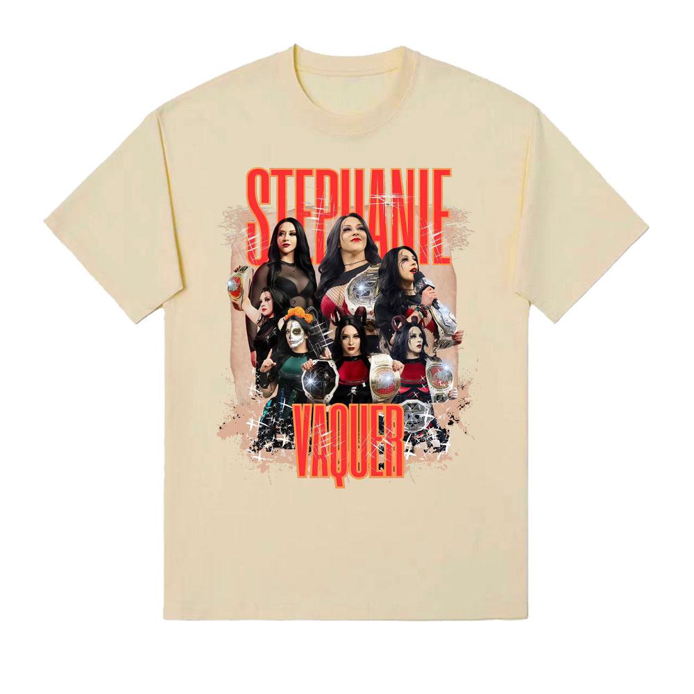 2025 New Style Stephanie Vaquer Printed Tshirts Unisexs Womens Clothing Fashion Vintage T Shirt High Quality 100 Cotton Tshirt