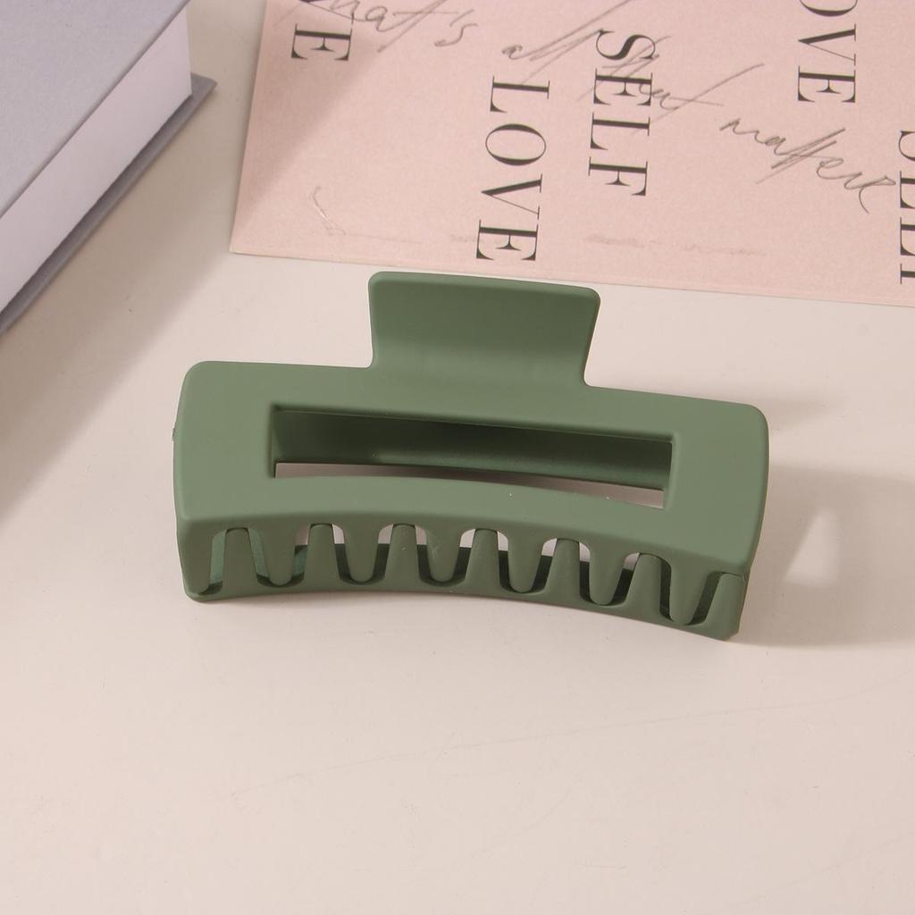 8.5CM x 10.5CM Rectangular Matte PS Hair Clip - Simple Shark Hair Accessory
