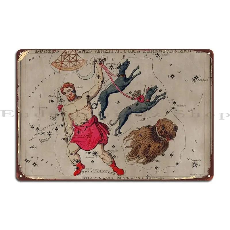 Bootes Canes Venatici Metal Signs Create Plaques Designing Printed Wall Cave Tin Sign Poster 20x30cm(7.8x11.8inch)