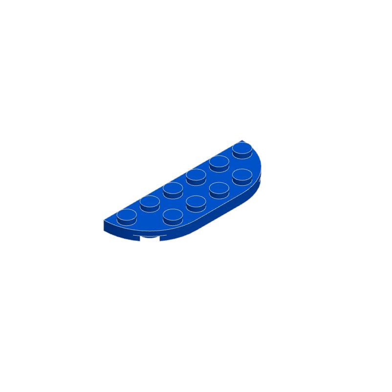 10PCS 18980 Plate Round Corner 2 x 6 Double Block Moc Color Compatible with Brick DIY Children's Toy Assembly
