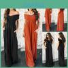 Summer Women Sleeveless Loose Casual Long Maxi Dress Ladies V Neck Plus Size