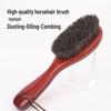 Horsehair Clothes & Shoe Brush with Solid Wood Handle for Dust Removal