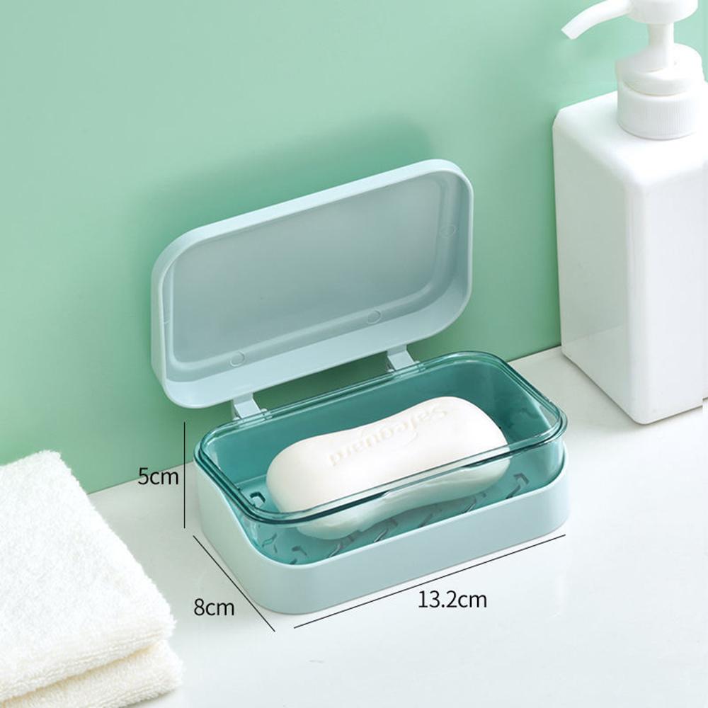 Portable Soap Storage Box Dustproof Sealed Soap Box Bathroom Supplies Soap Holder Soap Cases Waterproof Moisture-proof