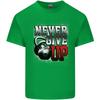 Never Give Up Gym Training Top Bodybuilding Unisexs Light Cotton TShirt