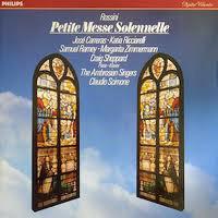 

CD ROSSINI, RICCIARELLI; CARRERAS - Rossini: Petite Messe Solennne 4125482 Philips 1984 Germany Classical Used