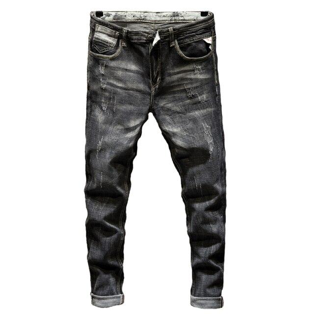 Male Denim Pants Men 