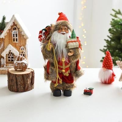 Christmas Santa Sculpture Figurine British Home Doll Decoration Gift M68E