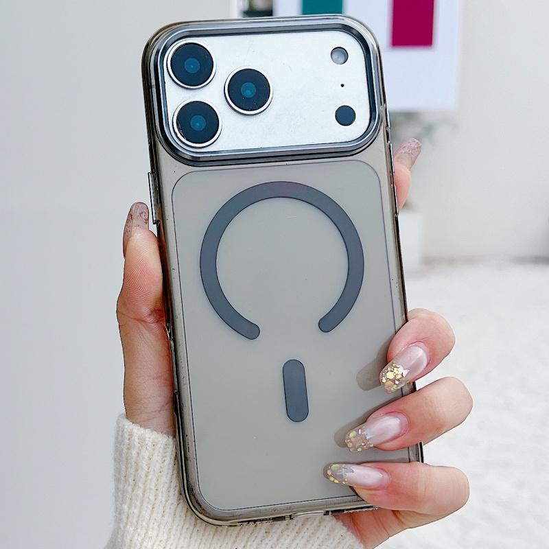 

Transparent HD For Magsafe Slim Magnetic Case for iPhone 17 Air 16 15 14 13 12 Pro Max Plus 11 Wireless Charging PC Cover iPhone 15