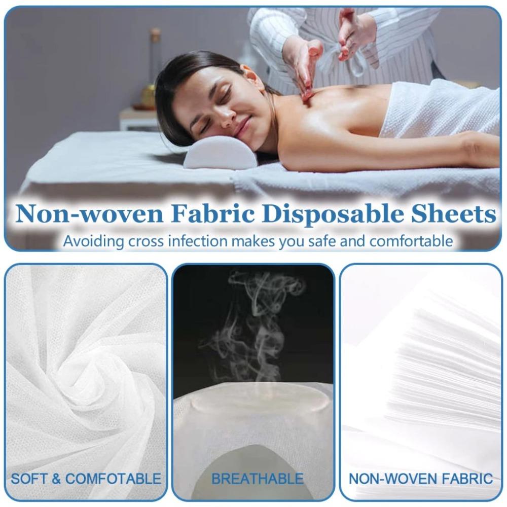 100pcs/set 180*80cm Massage Table Sheets Non-woven Beauty Salon Mattress Covers  Hotel Travel