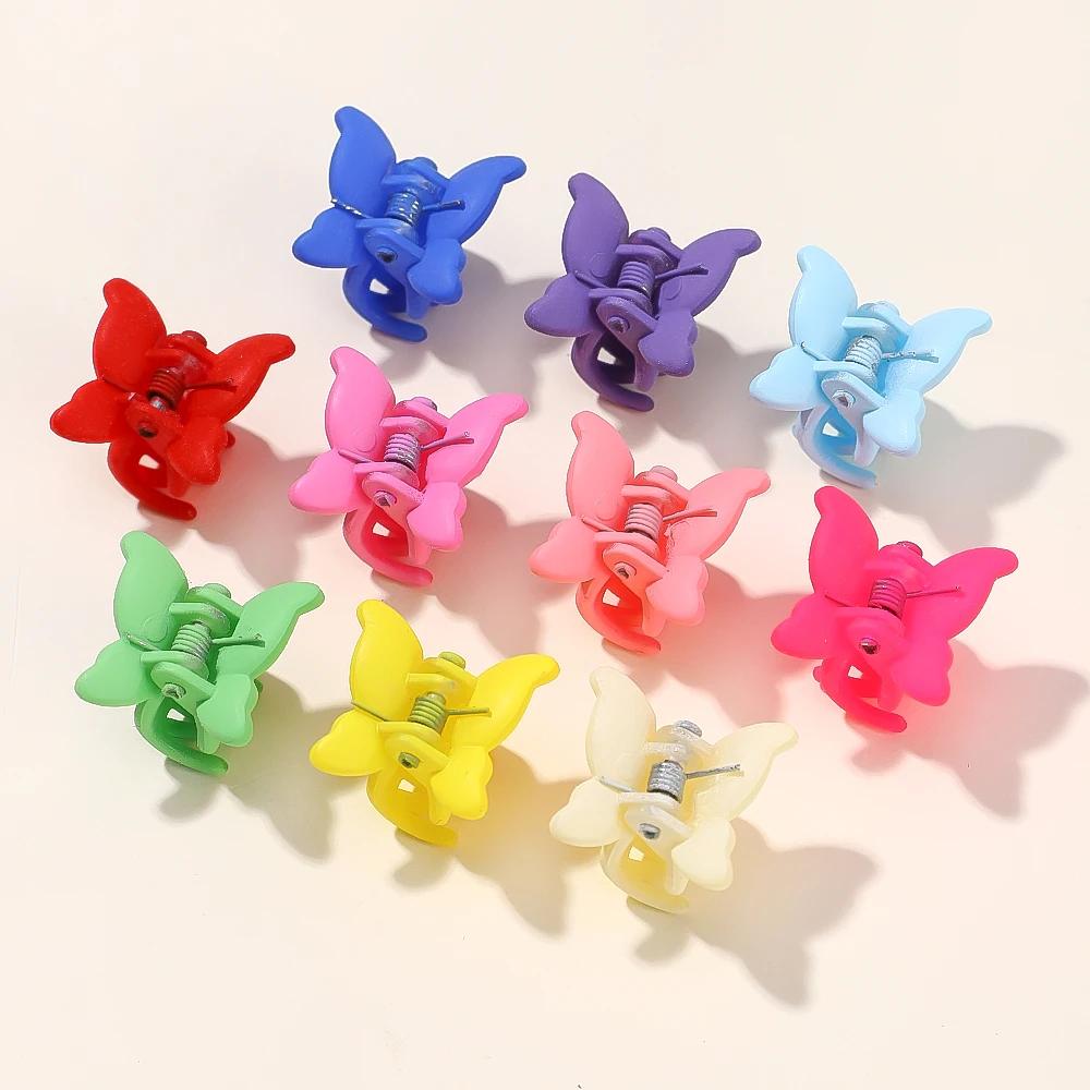 10/20/30Pcs New Colorful Butterfly Mini Hair Clip Claw Grip Barrettes Clamps Girls Hairpin Claw Clip Hair Styling Accessories