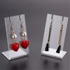 8.5x4.4x3.5cm Acrylic L-shaped Earring Display Stand Jewelry Storage Rack Necklace Pendant Prop Display Racks Jewelry Store Dedicated Display Board