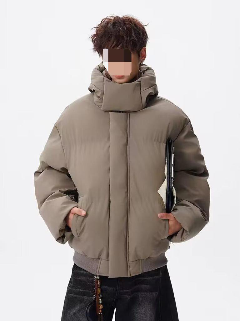 Winter Unisex Thick Hooded Cotton Jacket - Trendy, Loose, Casual, Warm Outerwear