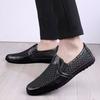 Sommerliche lässige Mesh-Herrenschuhe Lederschuhe atmungsaktive Herren Doudou-Schuhe Mesh bequeme Slipper