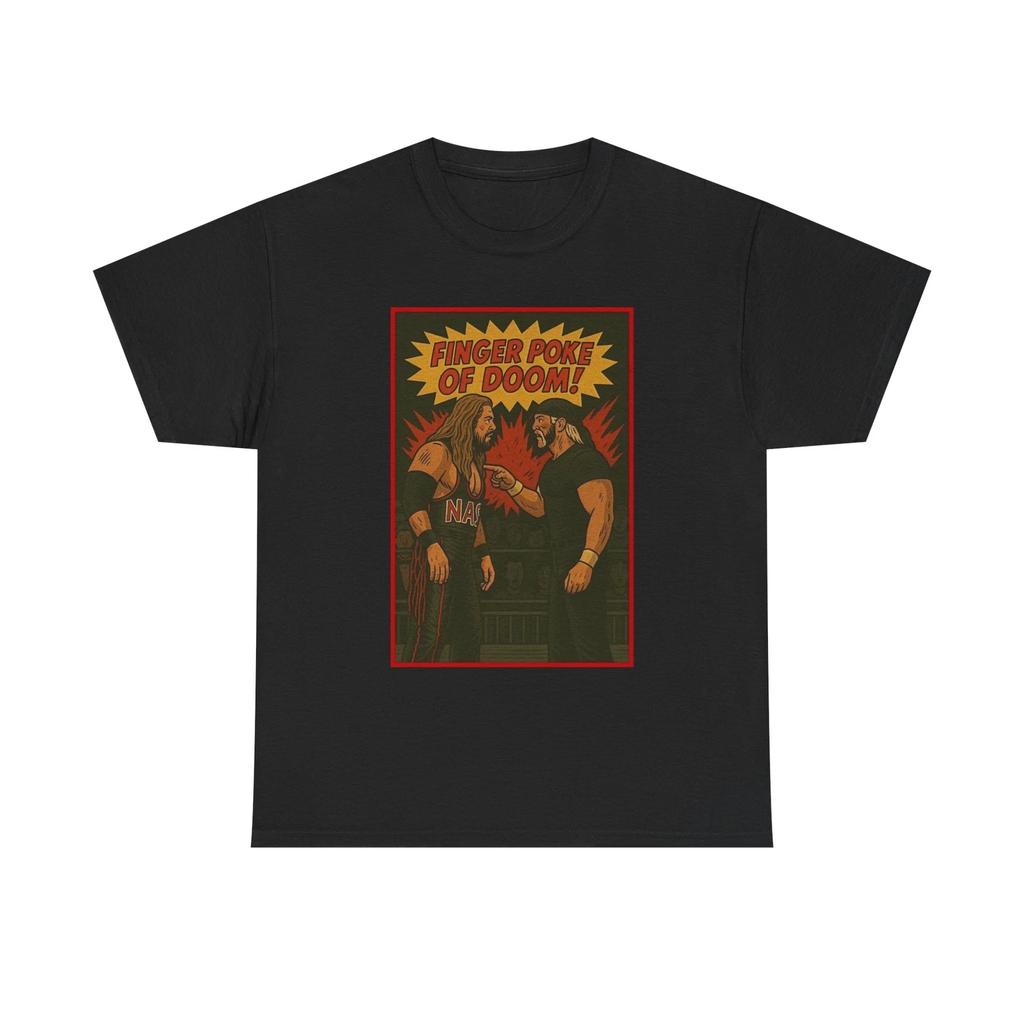 Unisex Finger Poke of Doom Tee, Retro WCW T-Shirt, Classic Hogan Vs. Nash Tee