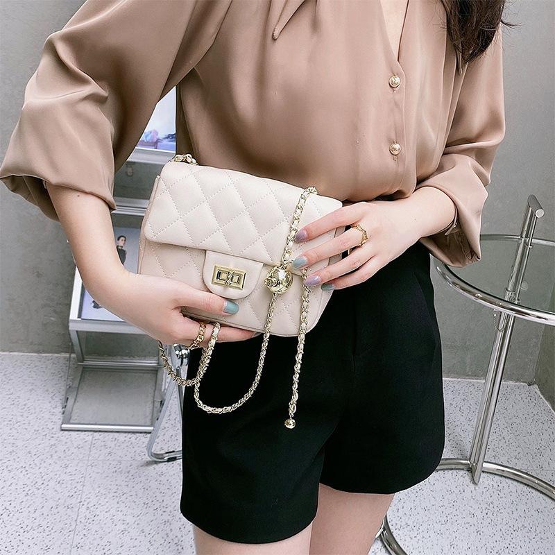 

Niche Women s Handbags, Leather Bags, Street Fashion Single-shoulder Bags, Versatile Small Golden Ball Chain Bags