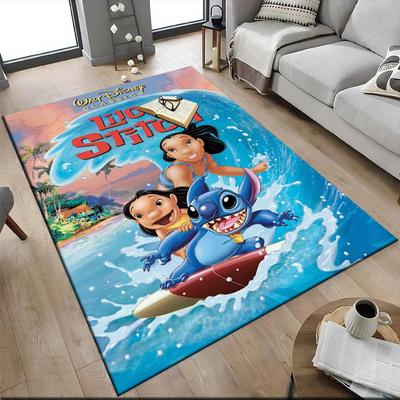 1pc Lilo-and-Stitch-(36)_01 Carpet Area Rug, Bedroom, and Playroom Durable, Stain-Resistant, and Easy To Clean, Living Room
