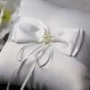 Unique Pearls Rings Bearer Pillow Cushion Bows for Proms, Anniversaries, Ceremonies, Wedding Embellishments