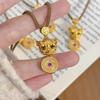 Wei Xue Pixiu Pendant: Wealth-Attracting, Gold-Tone, 3D Engraved, Chinese-Style Sweater Chain