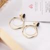 Fashion Statement Metal Clip on Earrings Trendy Geometric circular Non Pierced Earrings for Women Modern Female Jewelry
